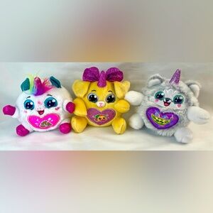 LOT ZURU Rainbocorns Sparkle Heart Puppy Wolf Unicorn Poop Plush Surprise Taco